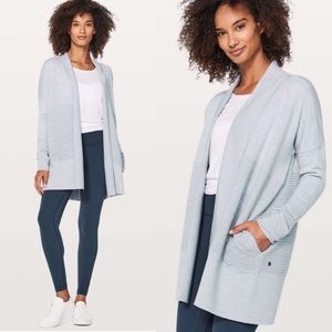 Lululemon Blue Sit in Lotus Cardigan